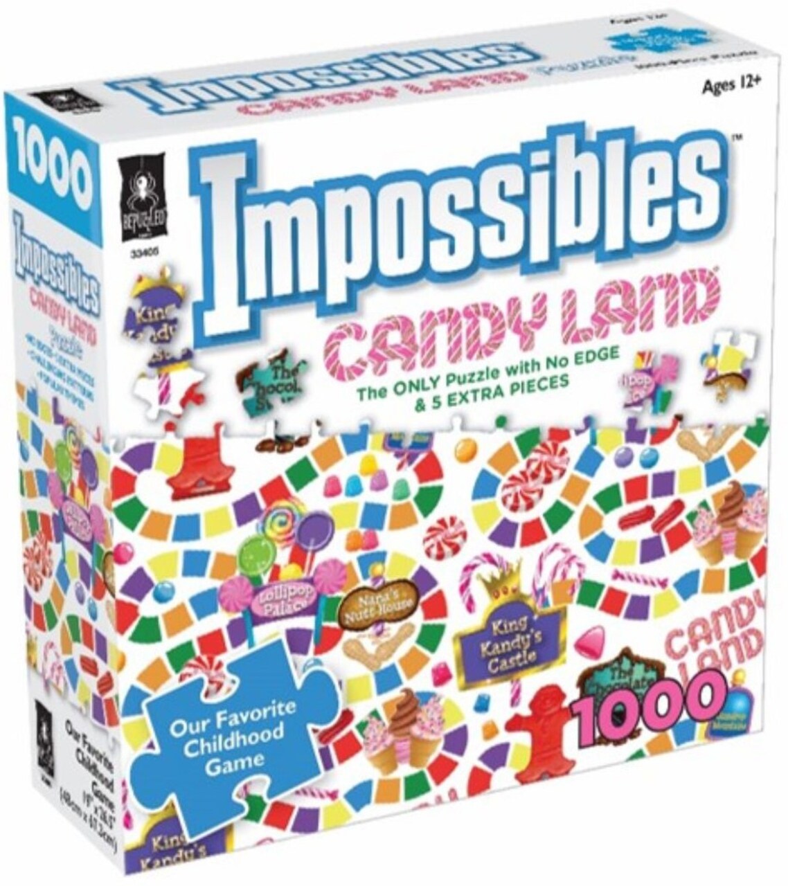 Bepuzzled Impossibles Jigsaw Puzzle 1000 Pieces 19"X26.5"-Candy Land